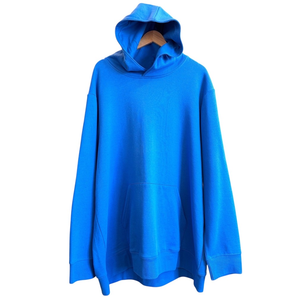 Xersion Mens 3XL Blue Quick Dry Fleece Long Sleeve 60% Cotton Hoodie #547